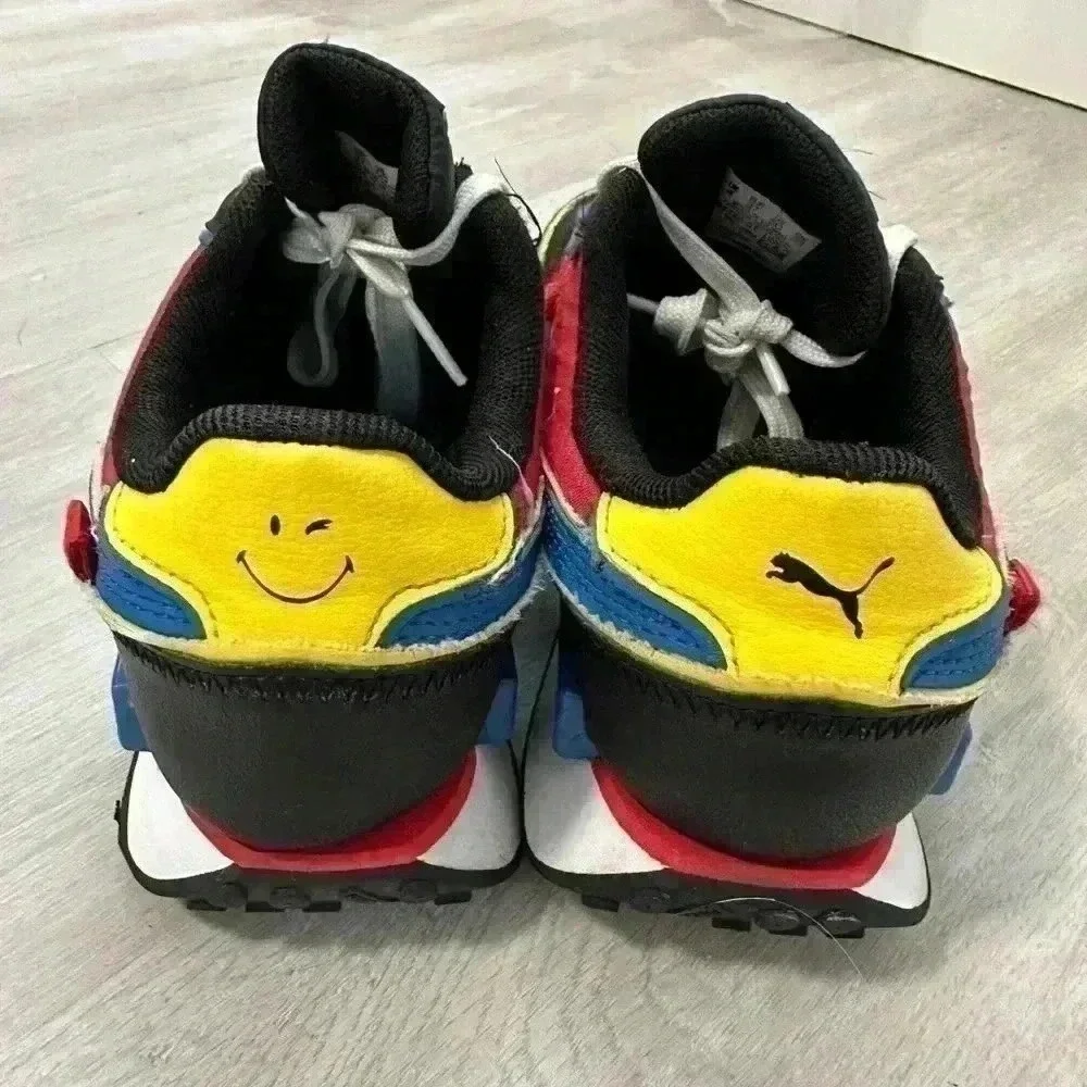 Puma Future Rider Smiley World Kids Multi Color Casual Shoes Sneakers Size 5C